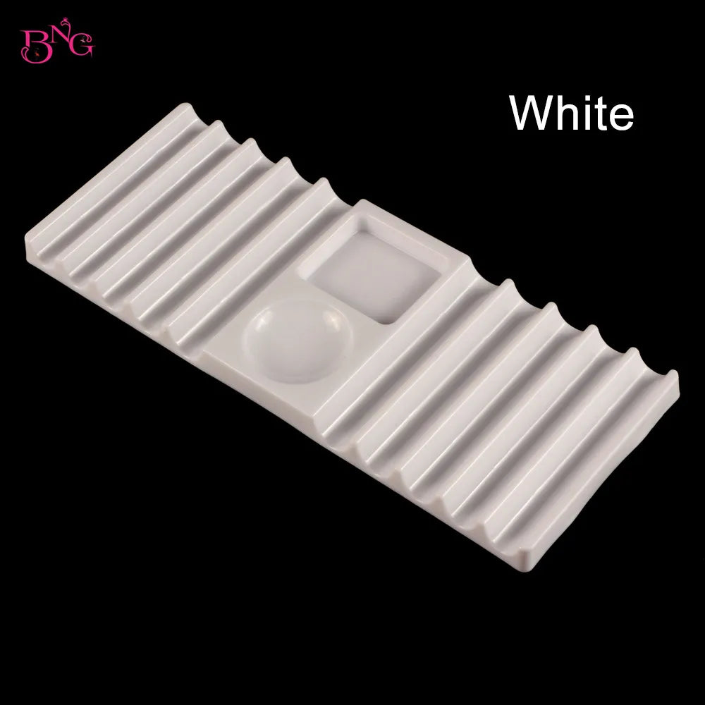 Porte stylo à ongles en silicone - 10 supports