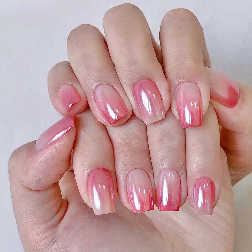 Faux ongles détachable style french carré