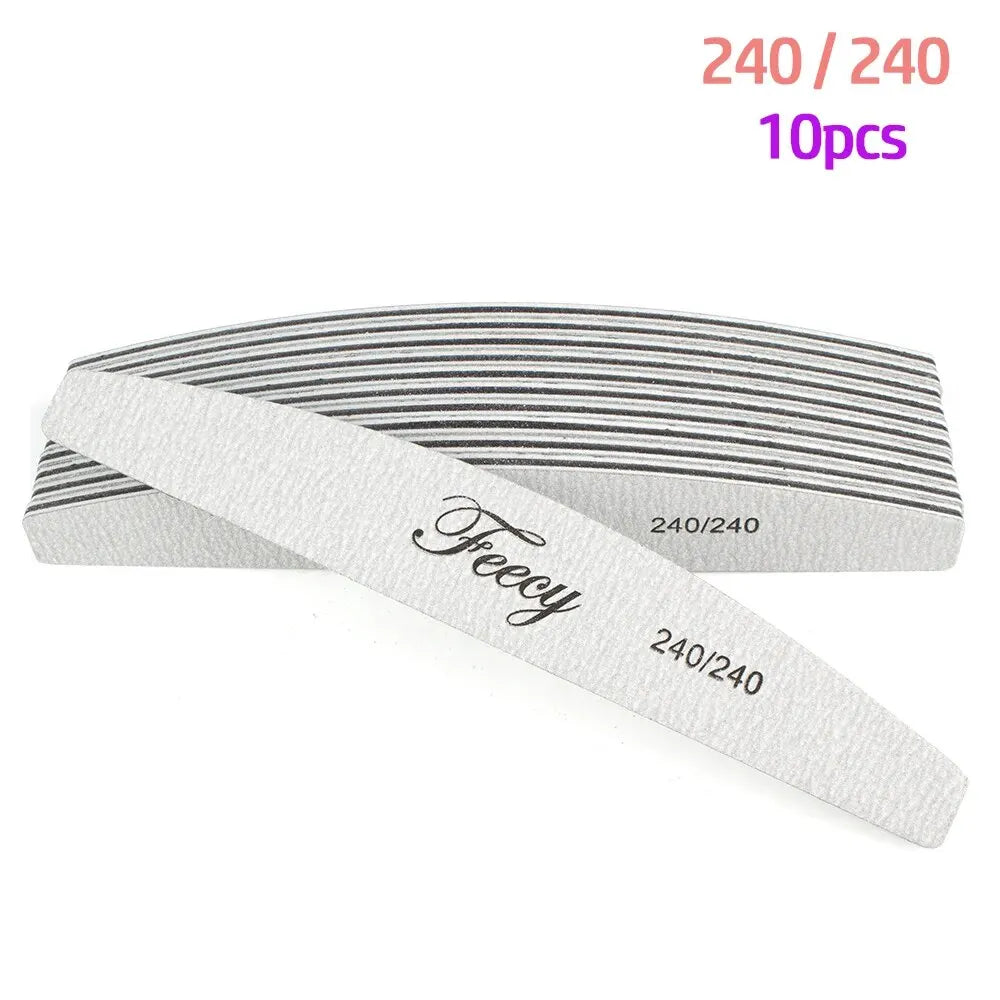 Limes à ongles proffesionnelles - lot de 10 pièces