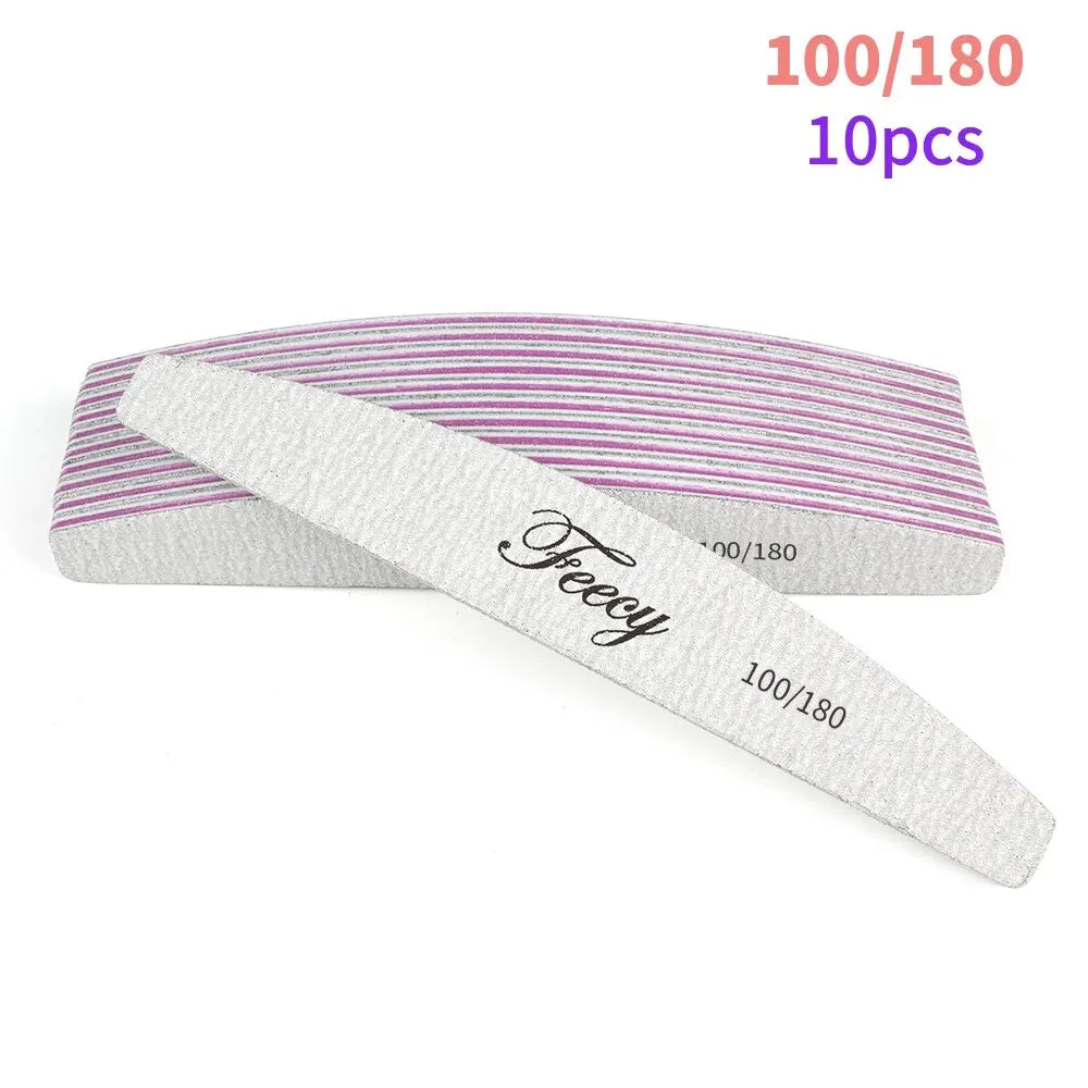 Limes à ongles proffesionnelles - lot de 10 pièces
