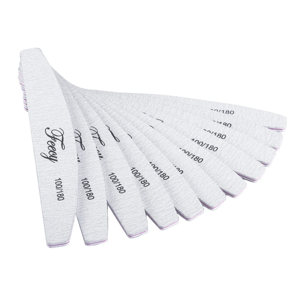 Limes à ongles proffesionnelles - lot de 10 pièces