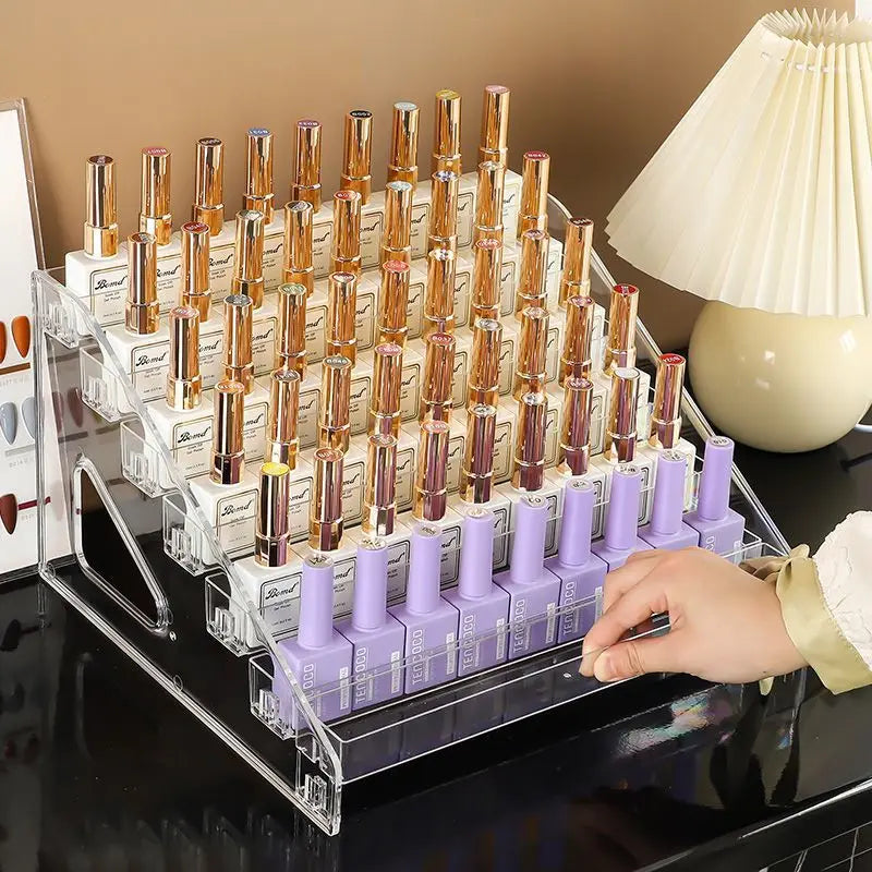 présentoir à vernis et accessoires cosmétiques/nail art