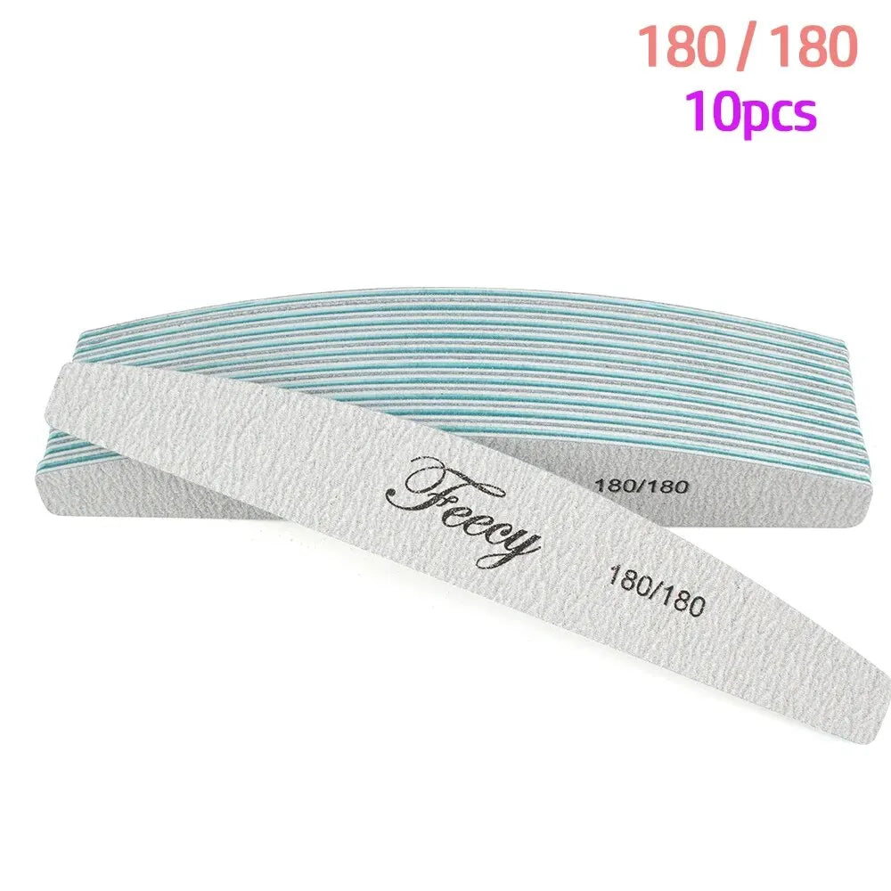 Limes à ongles proffesionnelles - lot de 10 pièces