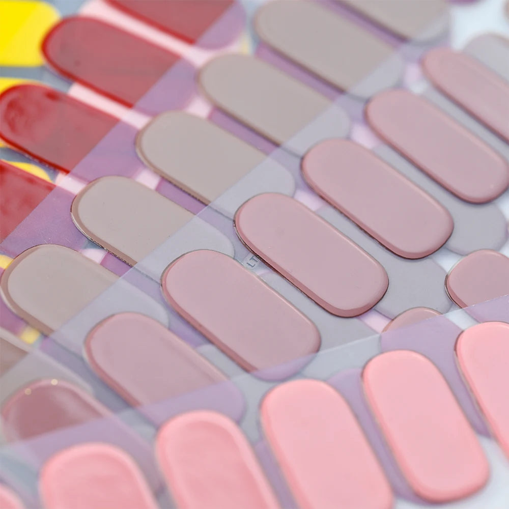 Stickers Ongles Gel Semi-Durci – Pose Facile, Résultat Salon