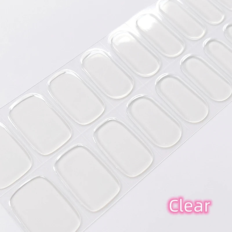 Stickers Ongles Gel Semi-Durci – Pose Facile, Résultat Salon