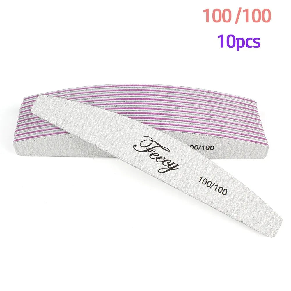 Limes à ongles proffesionnelles - lot de 10 pièces
