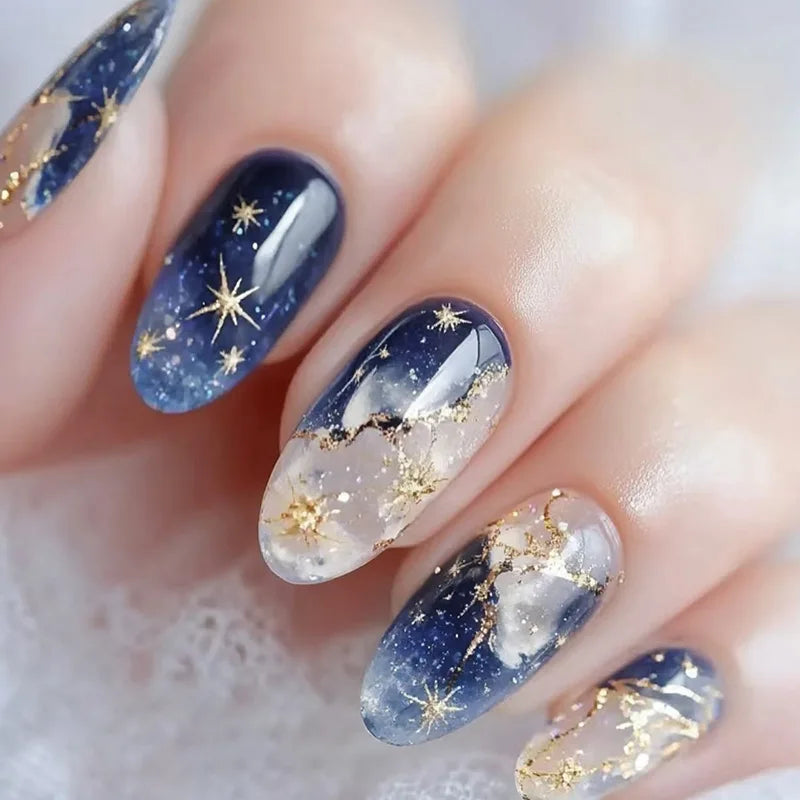 24 pièces ongles en 3D - couleurs multiples
