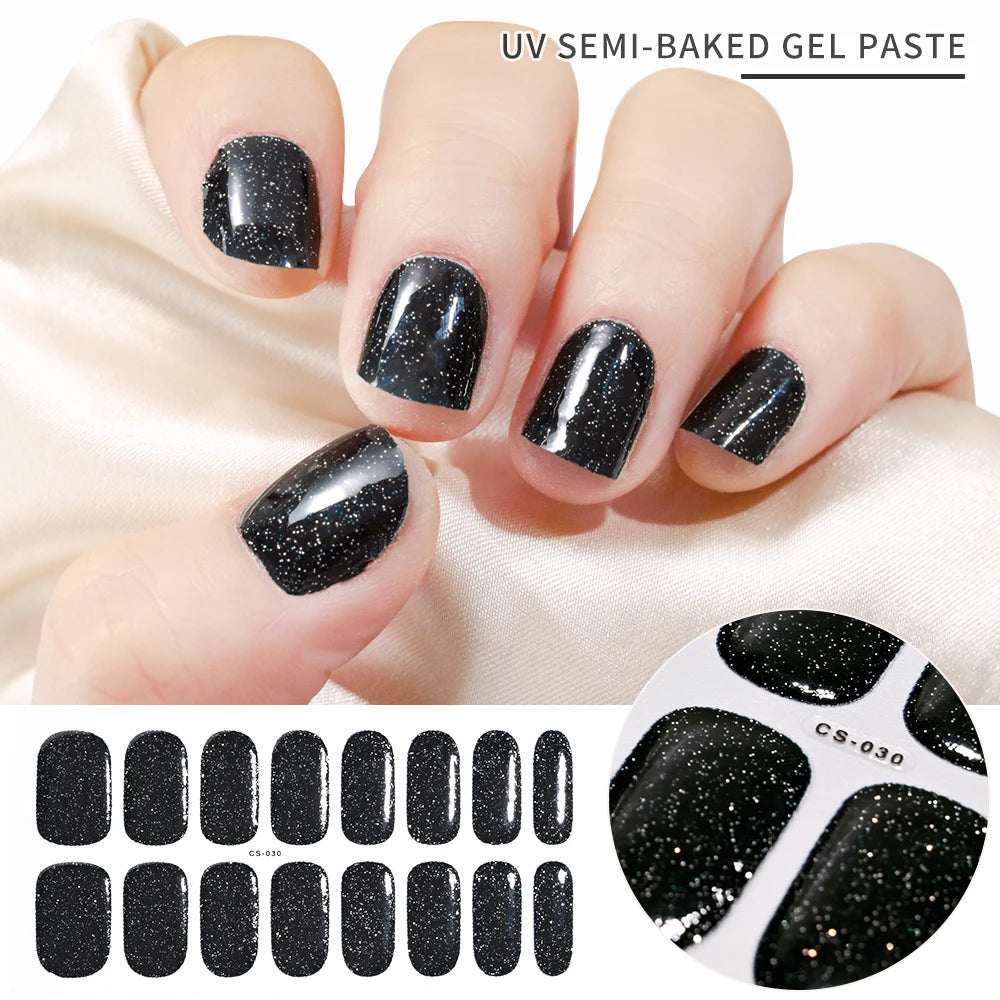 Stickers Ongles Gel Semi-Durci – Pose Facile, Résultat Salon
