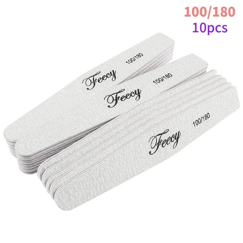 Limes à ongles proffesionnelles - lot de 10 pièces