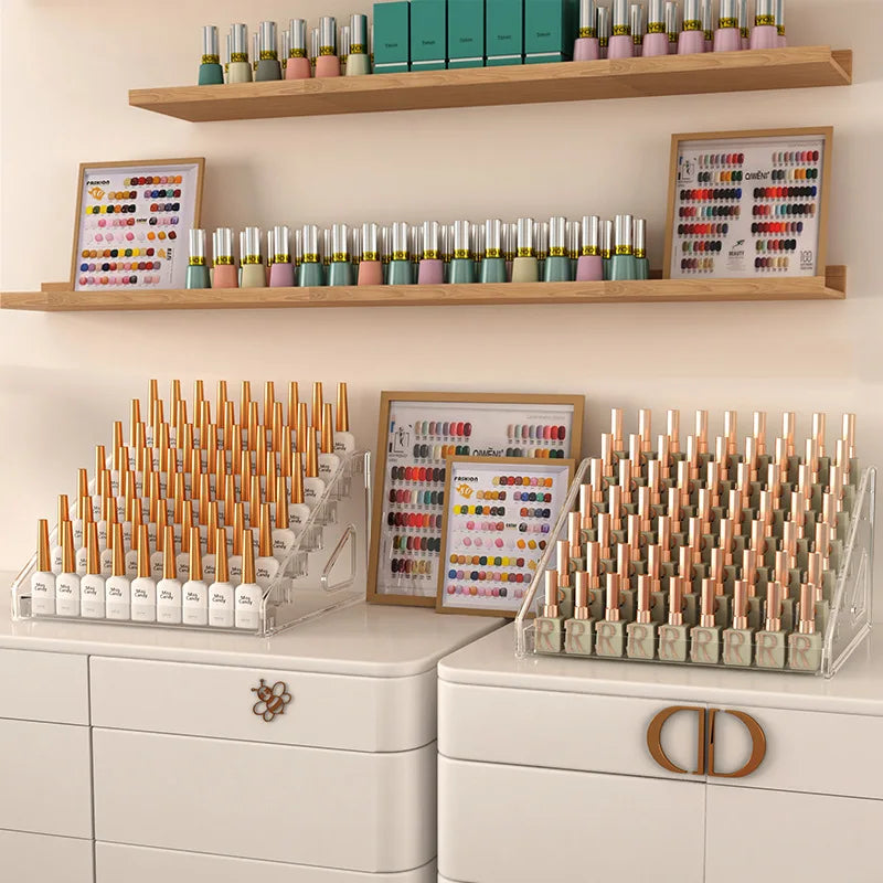 présentoir à vernis et accessoires cosmétiques/nail art