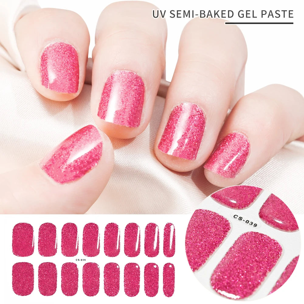 Stickers Ongles Gel Semi-Durci – Pose Facile, Résultat Salon