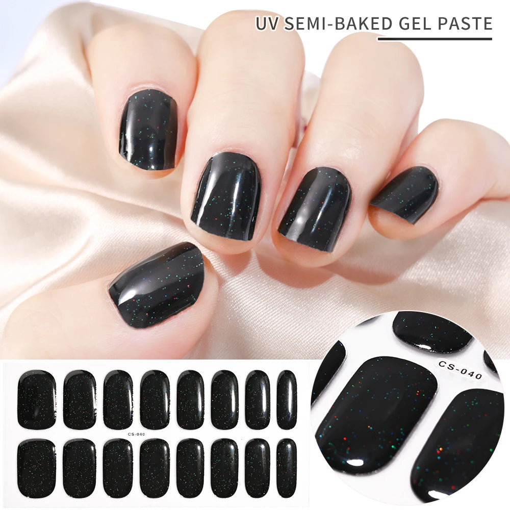 Stickers Ongles Gel Semi-Durci – Pose Facile, Résultat Salon