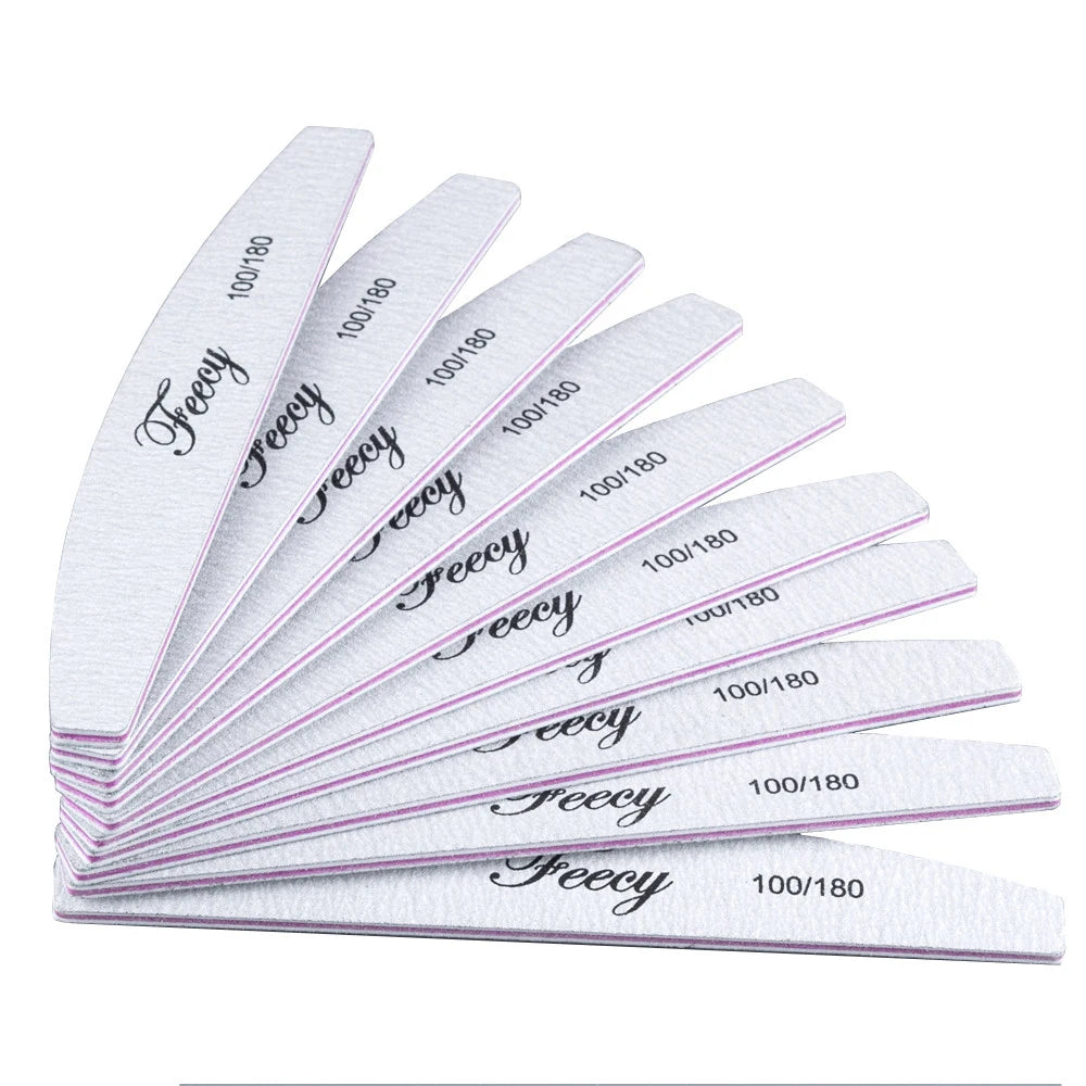 Limes à ongles proffesionnelles - lot de 10 pièces