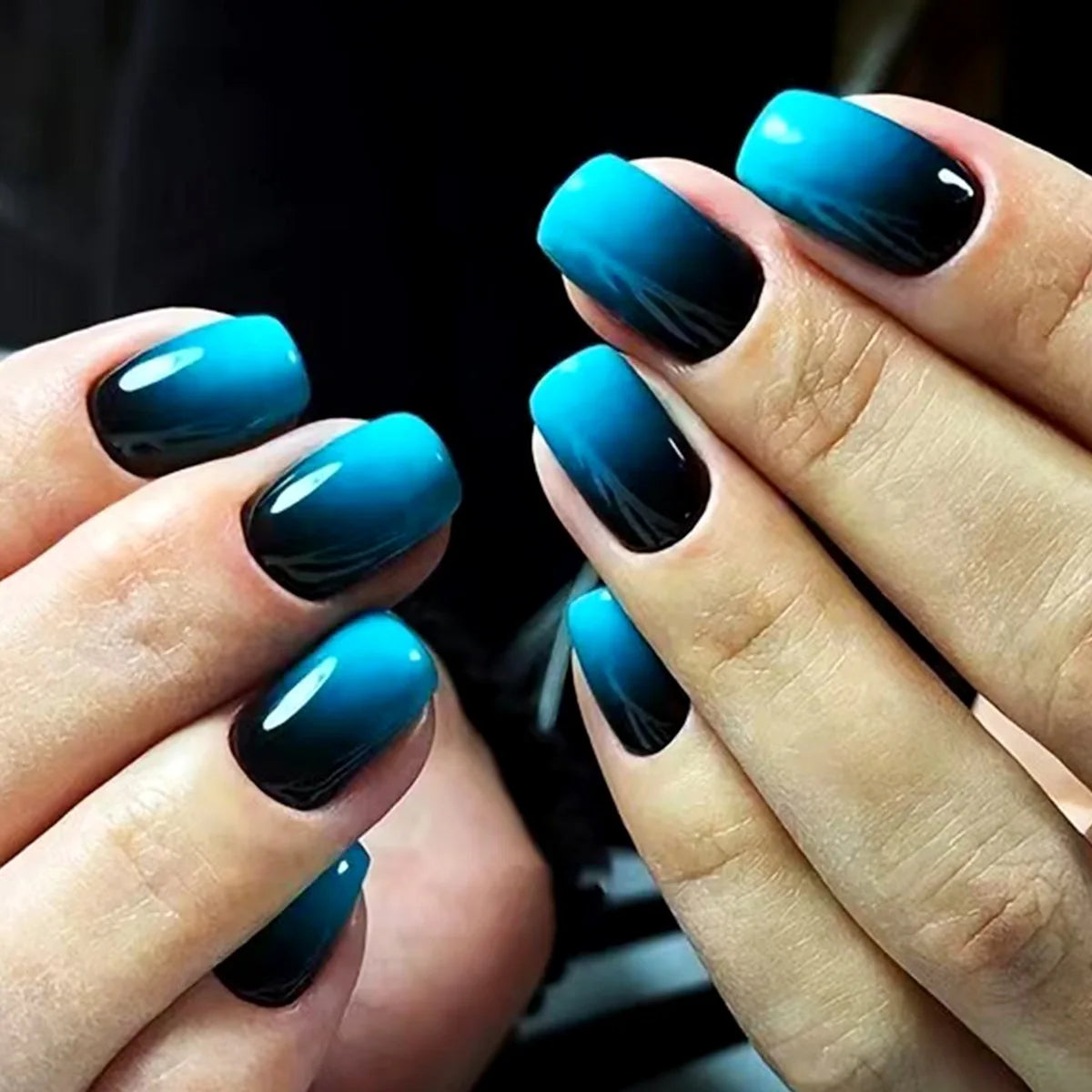 Faux ongles détachable style french carré