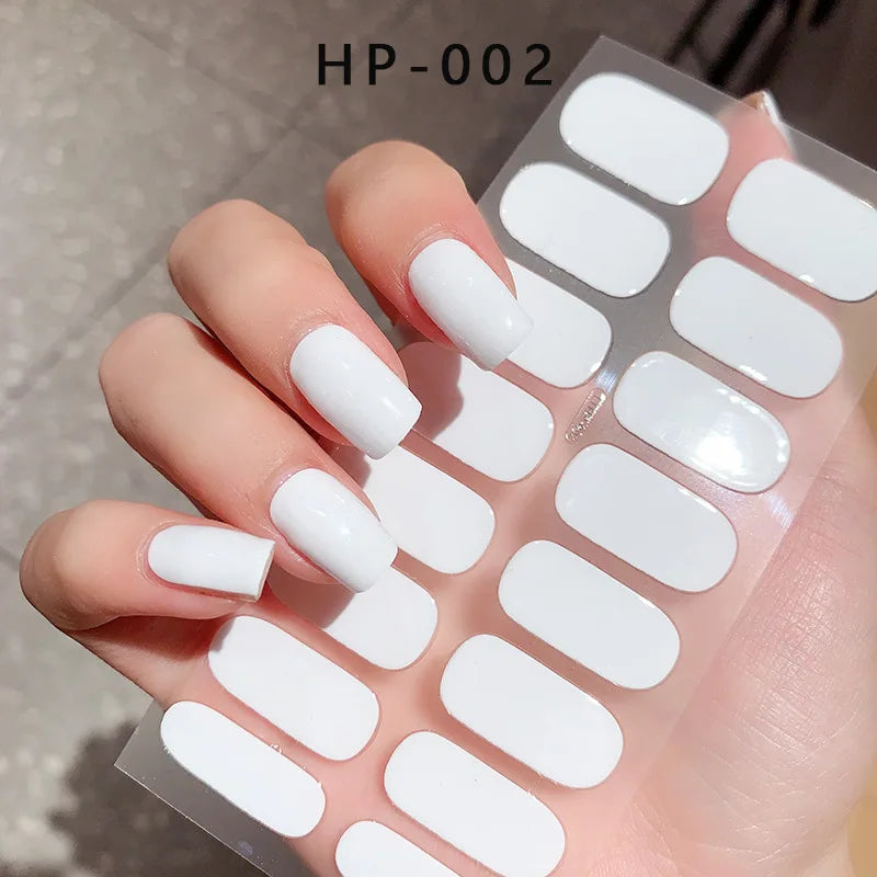 Stickers Ongles Gel Semi-Durci – Pose Facile, Résultat Salon