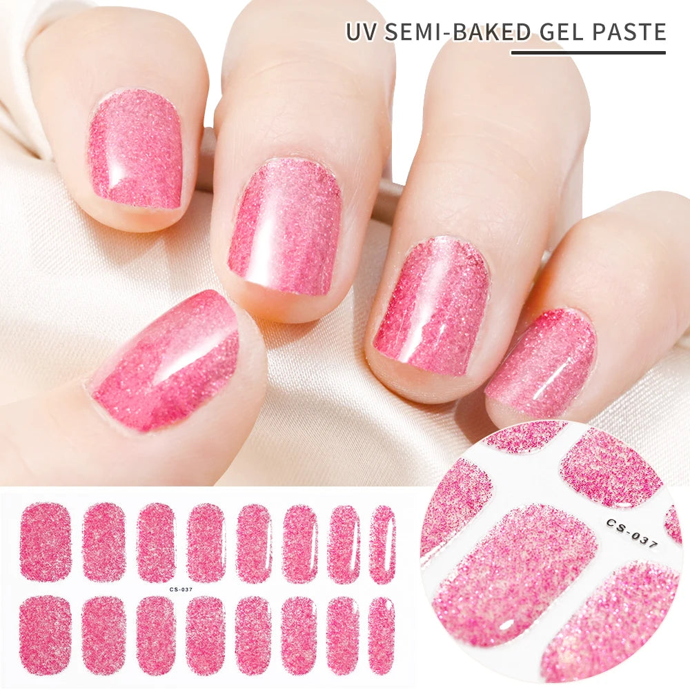 Stickers Ongles Gel Semi-Durci – Pose Facile, Résultat Salon